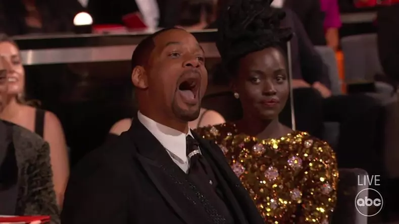 Chris Rock gets ‘smacked’ by Will Smith live on stage at the Oscars