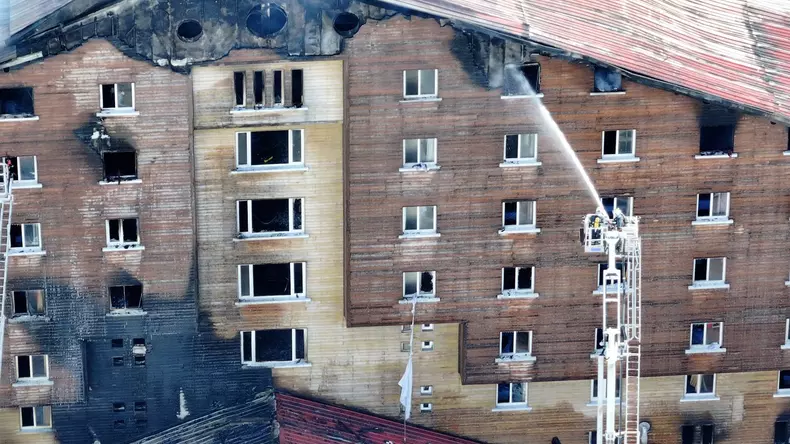 Ski resort hotel fire in northern Turkiye