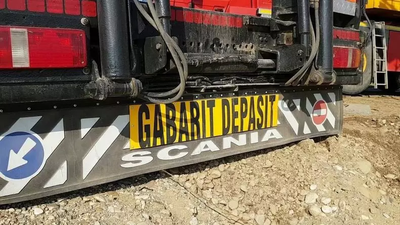 Transport agabaritic pe ruta Intersecția DN Centura București – Mangalia