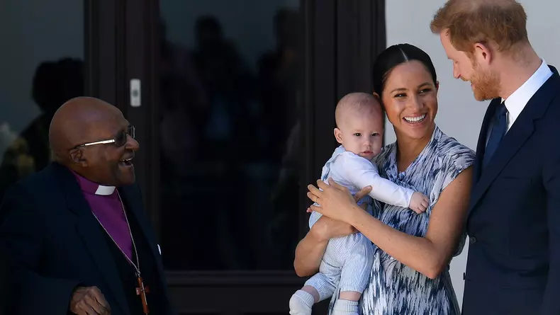 Meghan Markle, Prințul Harry și fiul lor Archie în turneul regal din Africa de Sud, 25 septembrie 2019