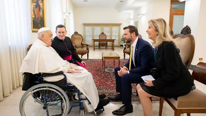 Pope Francis Meeting With US Vice-President JD Vance in Vatican