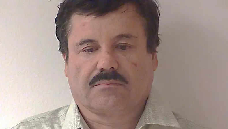 Mugshot du mexicain "El Chapo" Guzman, le plus grand des barons de la drogue