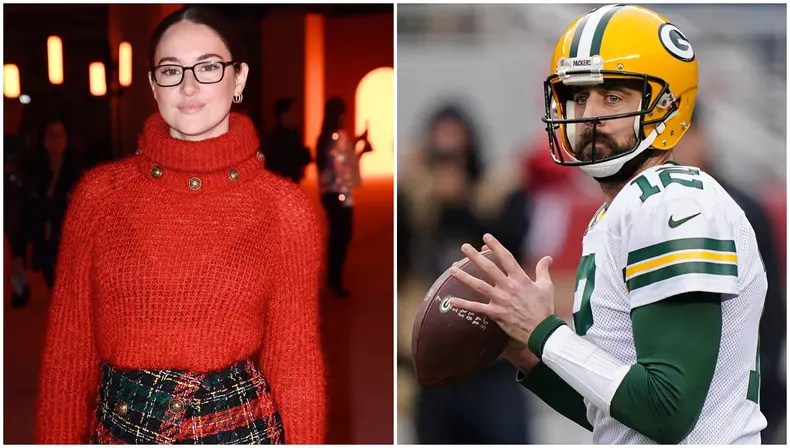 Shailene Woodley și Aaron Rodgers