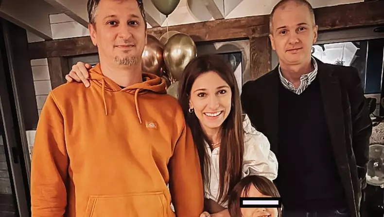 Dana Rogoz cu familia