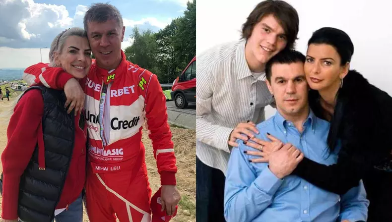 Mihai Leu, soția și fiul lor
