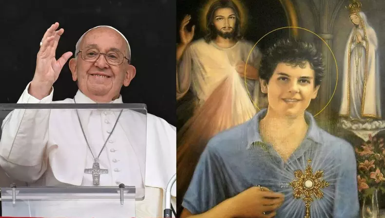 Carlo Acutis şi Papa Francisc