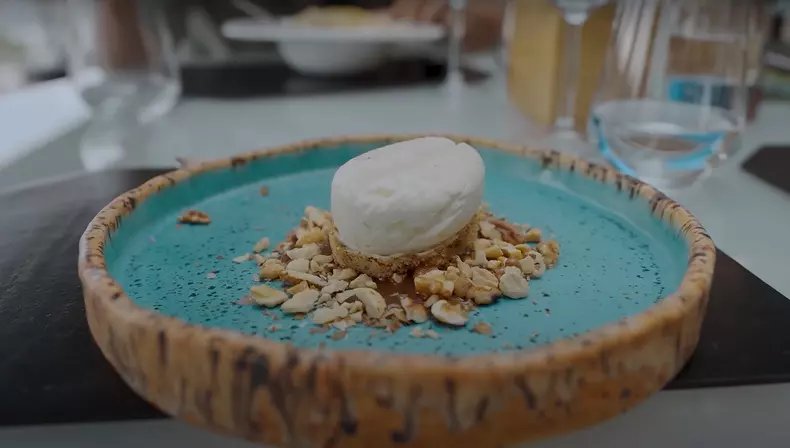 Desert orez cu lapte la restaurantul lui Florin Ristei