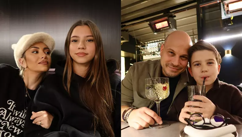 Giulia Anghelescu, Vlad Huidu și copiii lor, Antonia și Mikael