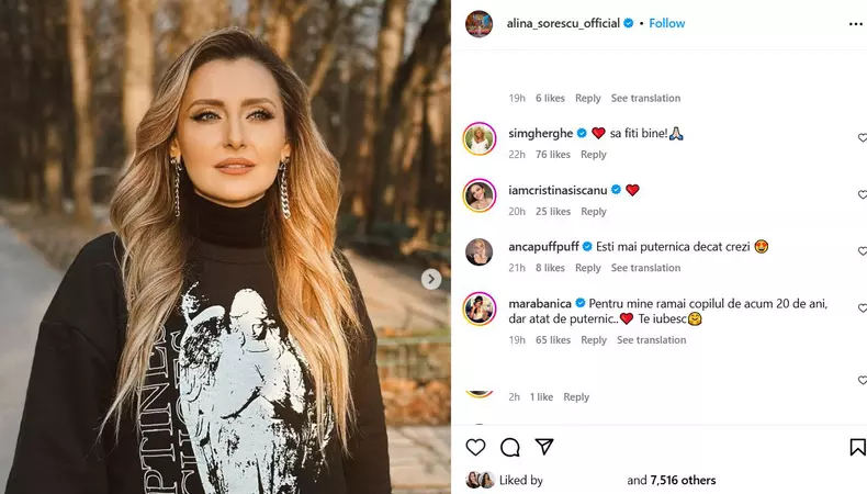 Mesajele de susținere primite de Alina Sorescu  (2)