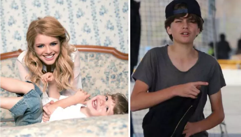 Atunci și acum: Alexandra Dinu și fiul său, Mario