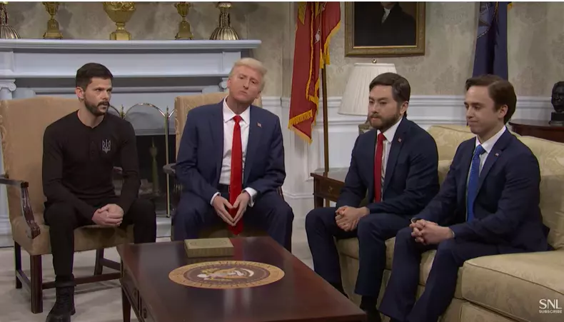 Saturday Night Live stârnește controverse cu parodia întâlnirii Trump-Zelenski (1)