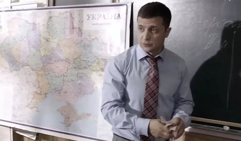 Volodymyr Zelensky dans la série ukrainienne "Serviteur du peuple"