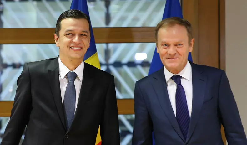 Prime Minister of Romania Sorin Grindeanu in Brussels