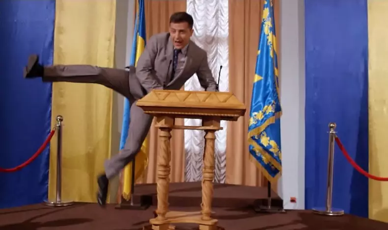 Volodymyr Zelensky dans la série ukrainienne "Serviteur du peuple"