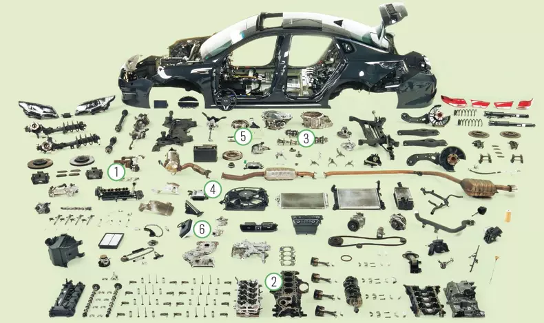 kia optima dezasamblata