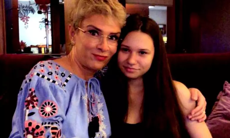 Teo Trandafir si fiica ei