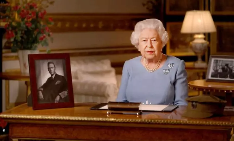 Britain's Queen Elizabeth II - 75th anniversary of VE Day