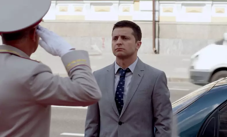 Volodymyr Zelensky dans la série ukrainienne "Serviteur du peuple"