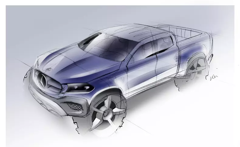 Mercedes-Benz X-Klasse – Designskizze