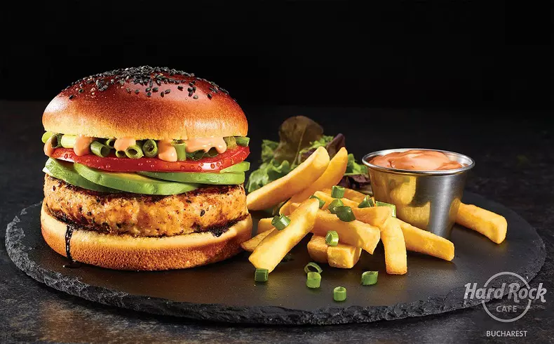 Spicy and Sour Shrimp Burger