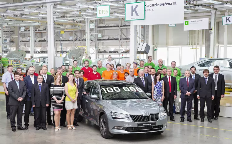skoda superb 100.000