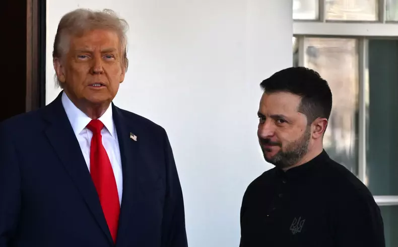 Ukranian President Zelensky Visits Trump At The White House