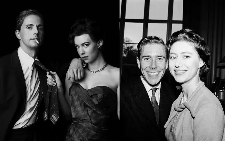 Matthew Goode și Vanessa Kirby în rolul lui Tony Armstrong-Jones și al Prințesei Margaret