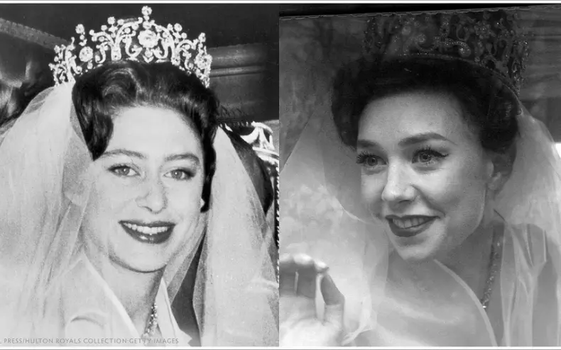 Prințesa Margaret în ziua nunții