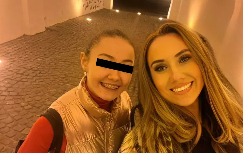 Oana Ioniță și fiica ei, Isabel