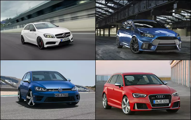 comparativ ford focus rs