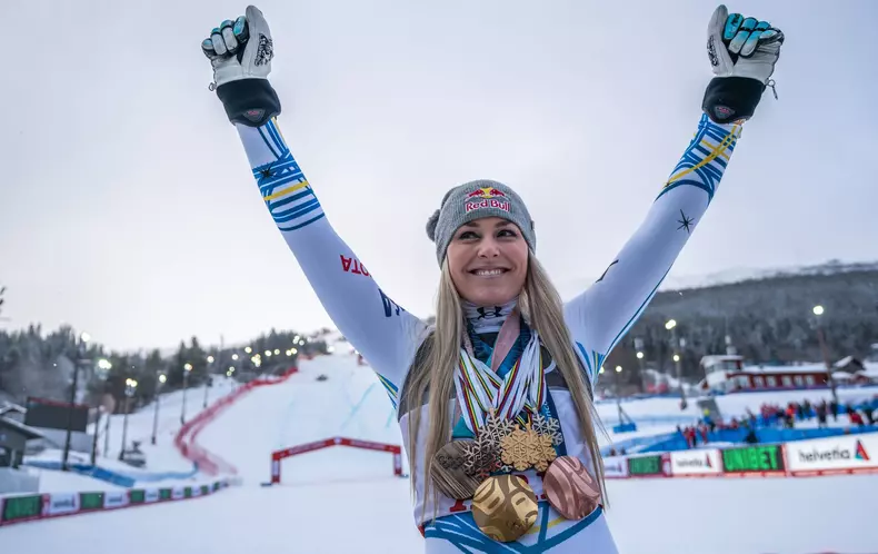 USA's alpine skier Lindsey Vonn