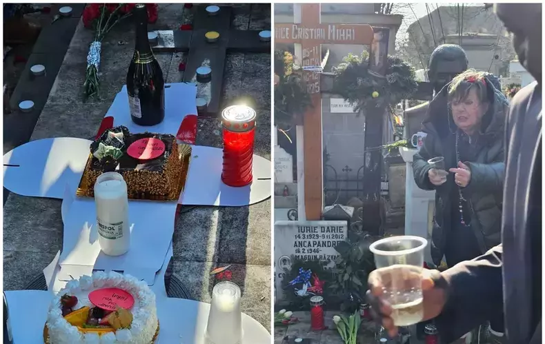 anca-pandrea-cu-tort-la-cimitir-de-ziua-lui-iura-scaled-1