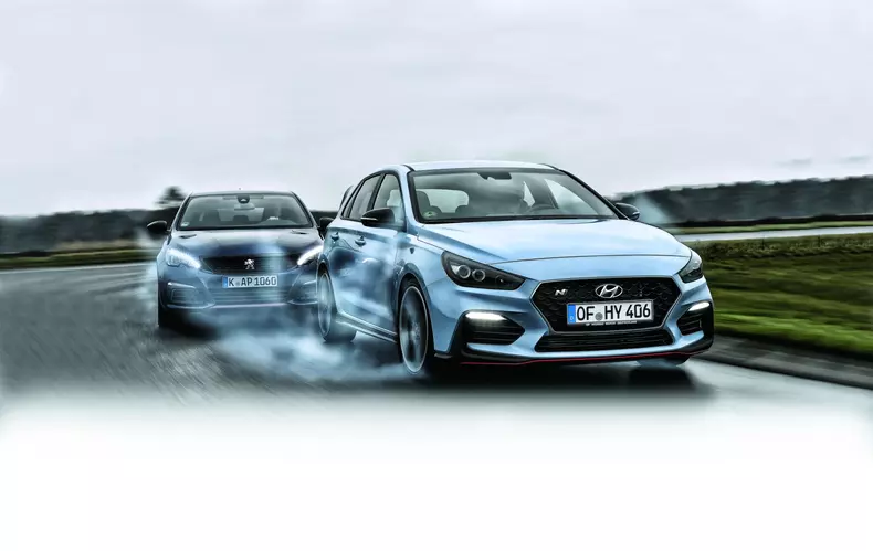 Vergleich i30 N 308 GTI