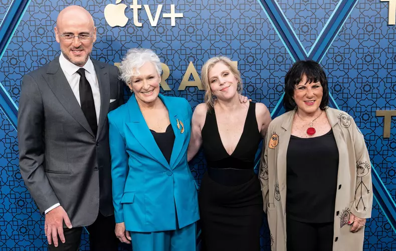 New York, NY - May 4, 2022: Daniel Syrkin, Glenn Close, Dana Eden, Shula Spiegel attend season Two premiere of Apple’s “Tehran” at Robin Williams Center