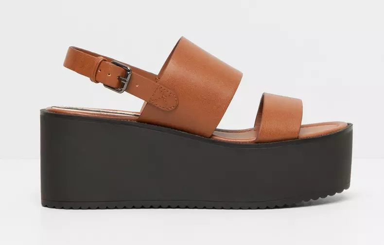 Sandale din piele, Pull and Bear, 169,90 lei