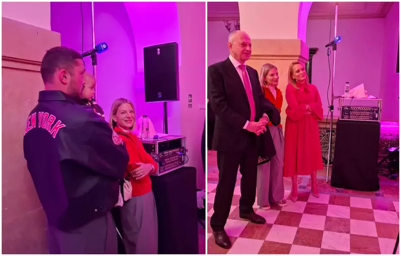 Ana Baniciu cu fiul la eveniment - Mircea Geoana si Andreea Esca