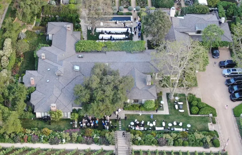 *EXCLUSIVE* Rupert Murdoch and new wife Elena Zhukova spotted after marrying at his $22million Bel-Air winery
