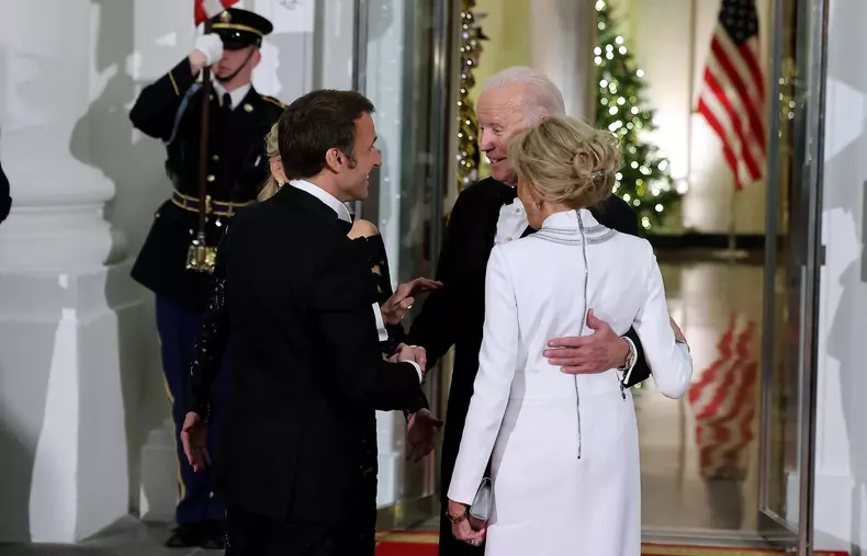 Arrivées au dîner d'état à la Maison Blanche offert par le président des Etats-Unis à l'occasion de la visite d'état du président Emmanuel Macron et de la première dame Brigitte Macron