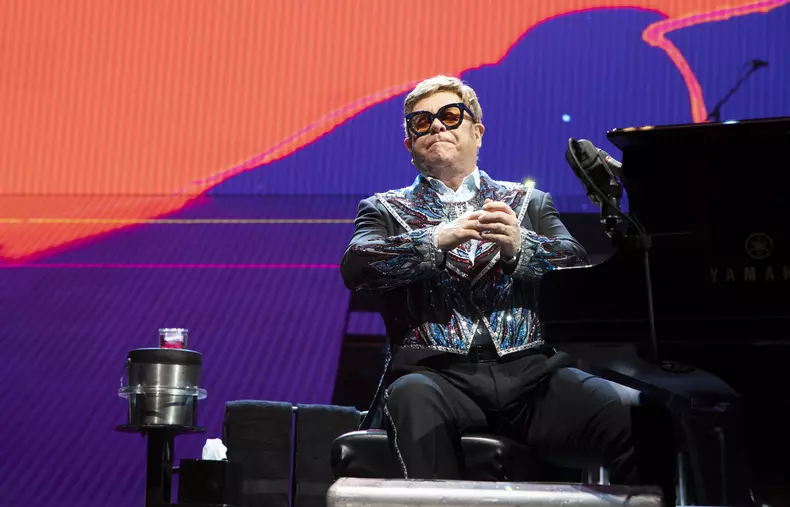 Elton John en concert au Wizink Center à Madrid