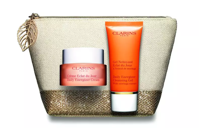 Set, cremă de față și demachiant, Clarins, Radiance Essentials, 116 lei