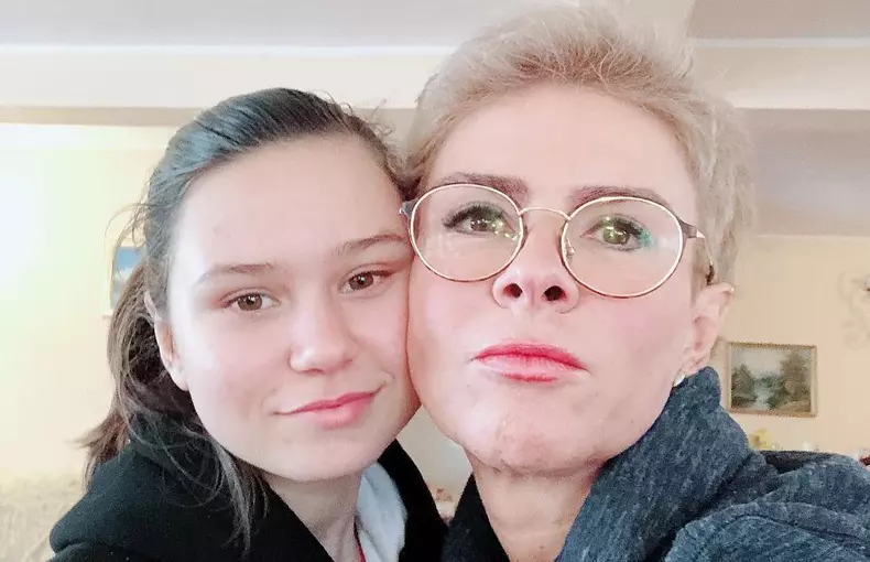 Teo Trandafir și fiica ei Maia