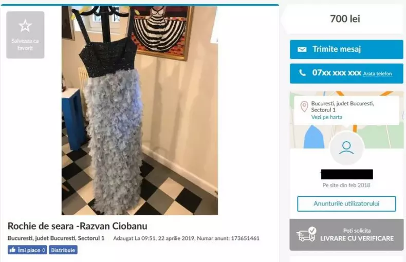 Rochii create de Răzvan Ciobanu