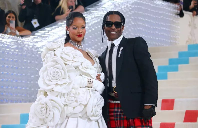 Pregnant Rihanna Attends The Met Gala - NYC