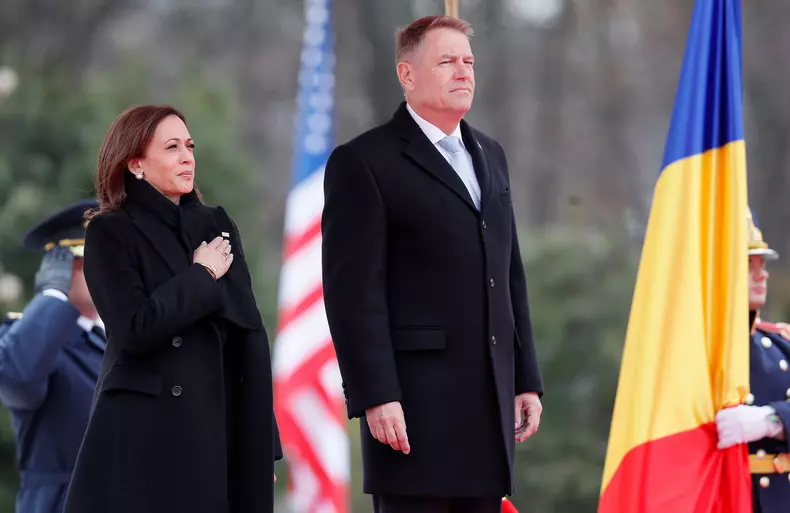 US vice president Kamala Harris visits Romania