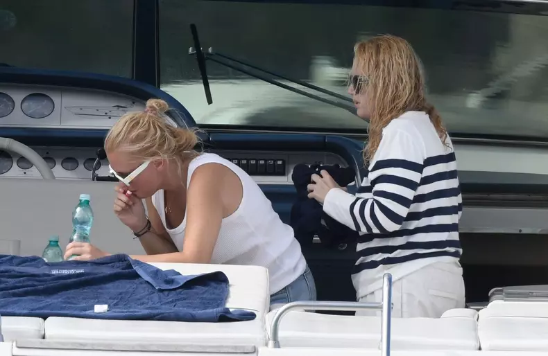 *EXCLUSIVE* WEB MUST CALL FOR PRICING  - The Australian actress Rebel Wilson and her wife to be, the fashion designer fiancée Ramona Agruma pack on the PDA as the couple take a break from their wedding preparations out in Sardinia. *PICTURES TAKEN ON THE