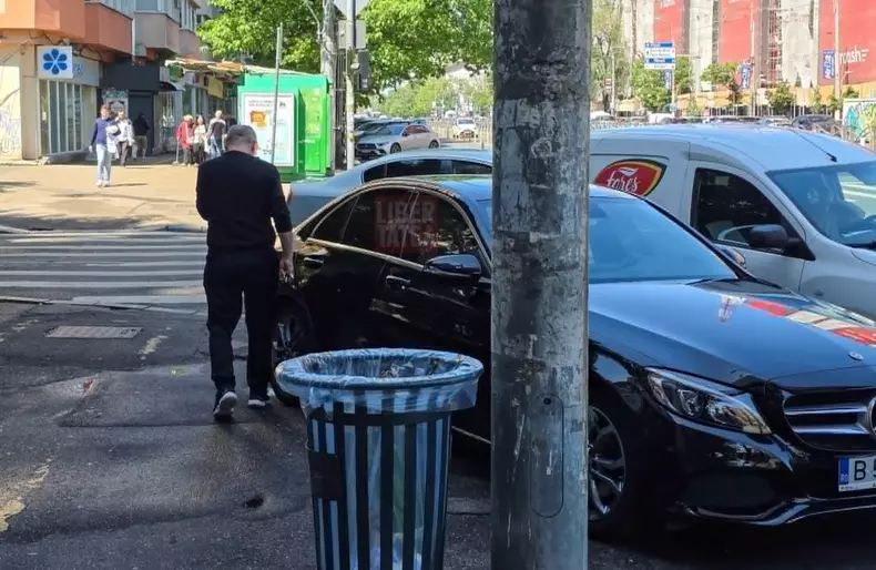 Horatiu Malaele pe bulevardul Stefan cel Mare