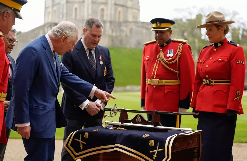 King Charles III accepts the role of Commissioner-in-Chief of the Royal Canadian Mounted Police (RCMP), Windsor Castle, Berkshire, UK - 28 Apr 2023