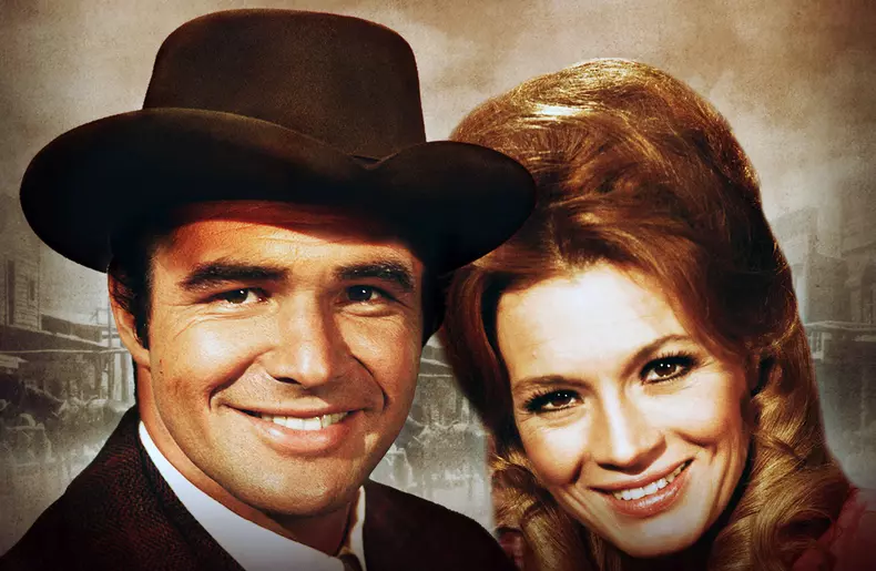 Burt Reynolds și Angie Dickinson în "Sam Whiskey" 1969