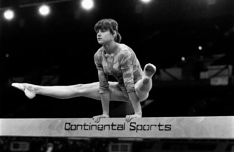 File photo dated 06-04-1979 of Romanian gymnast Nadia Comaneci, the World and Olympic Beam Champion. Issue date: Friday July 9, 2021.