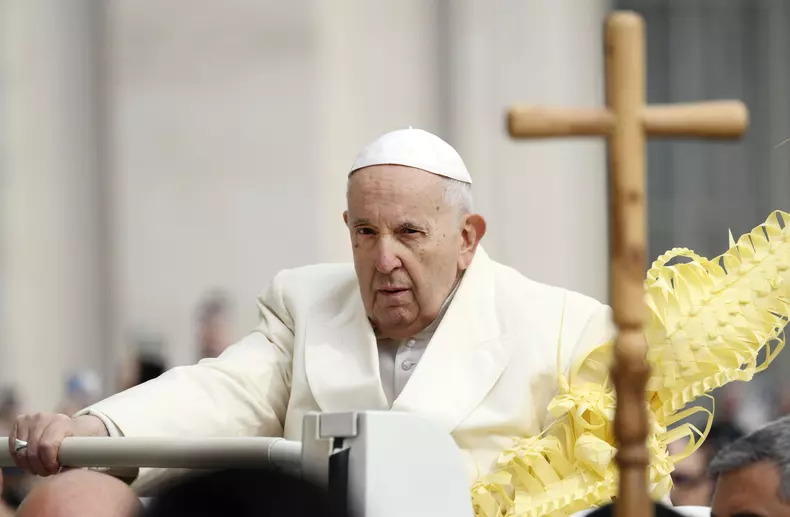 Pope Francis at Palm Sunday Mass in the Vatican / Photo 2023